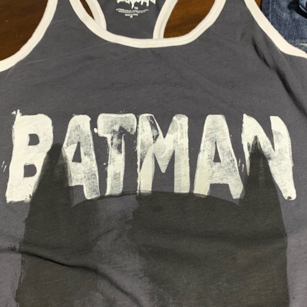 Batman Racer Back Tank Top Size Medium - Picture 3 of 6